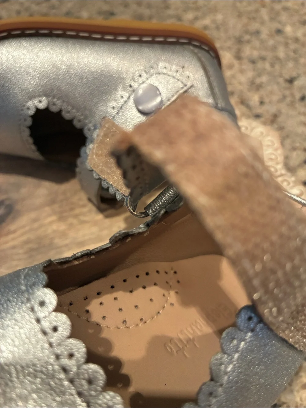 5C Silver Elephantito Mary Jane Silver Mary Janes
